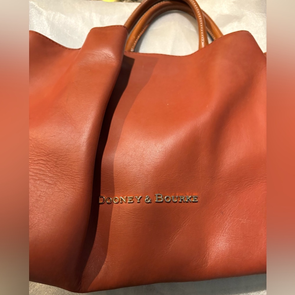 Dooney & Bourke Burnt Orange Leather Shoulder Bag